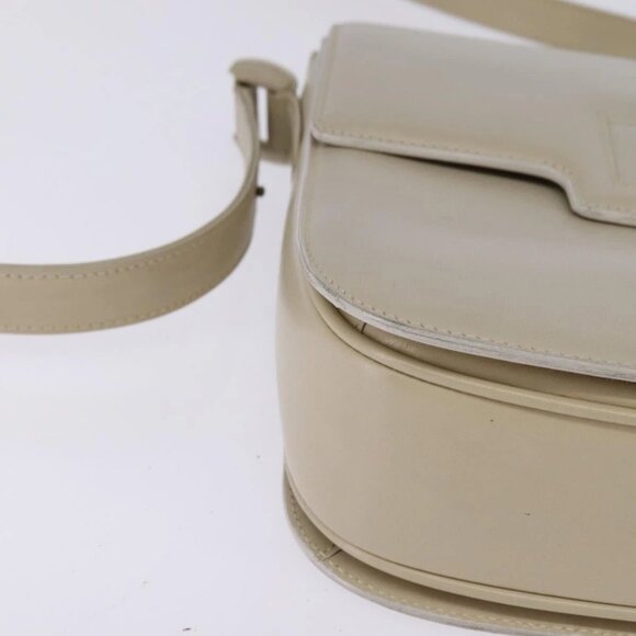 GUCCI Shoulder Bag Leather Beige Gold 26 001 0647 Auth BA5931 - Picture 5 of 16